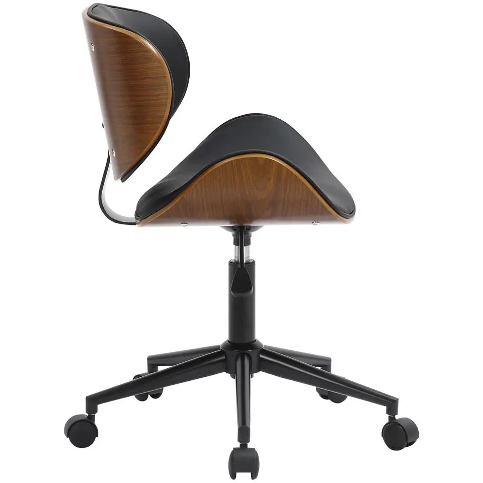 CLP Bureaustoel Sammy zwart Frame - Kunstleer - zwart