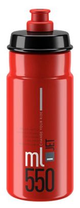 Bidon elite jet rouge/noir 550 ml
