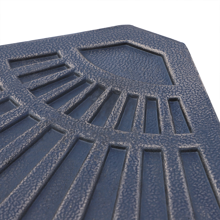 Outsunny Platten-Schirmständer mit Handgriff bronze