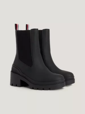 Botas de salto bloco médio emborrachadas