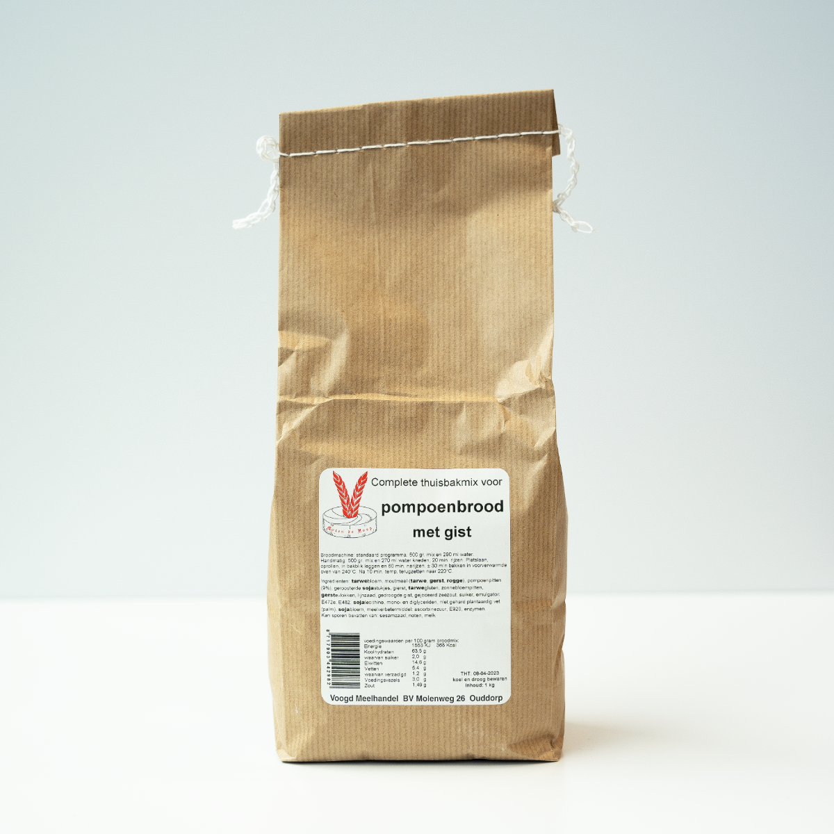 Pompoenbrood met gist 1000 gram