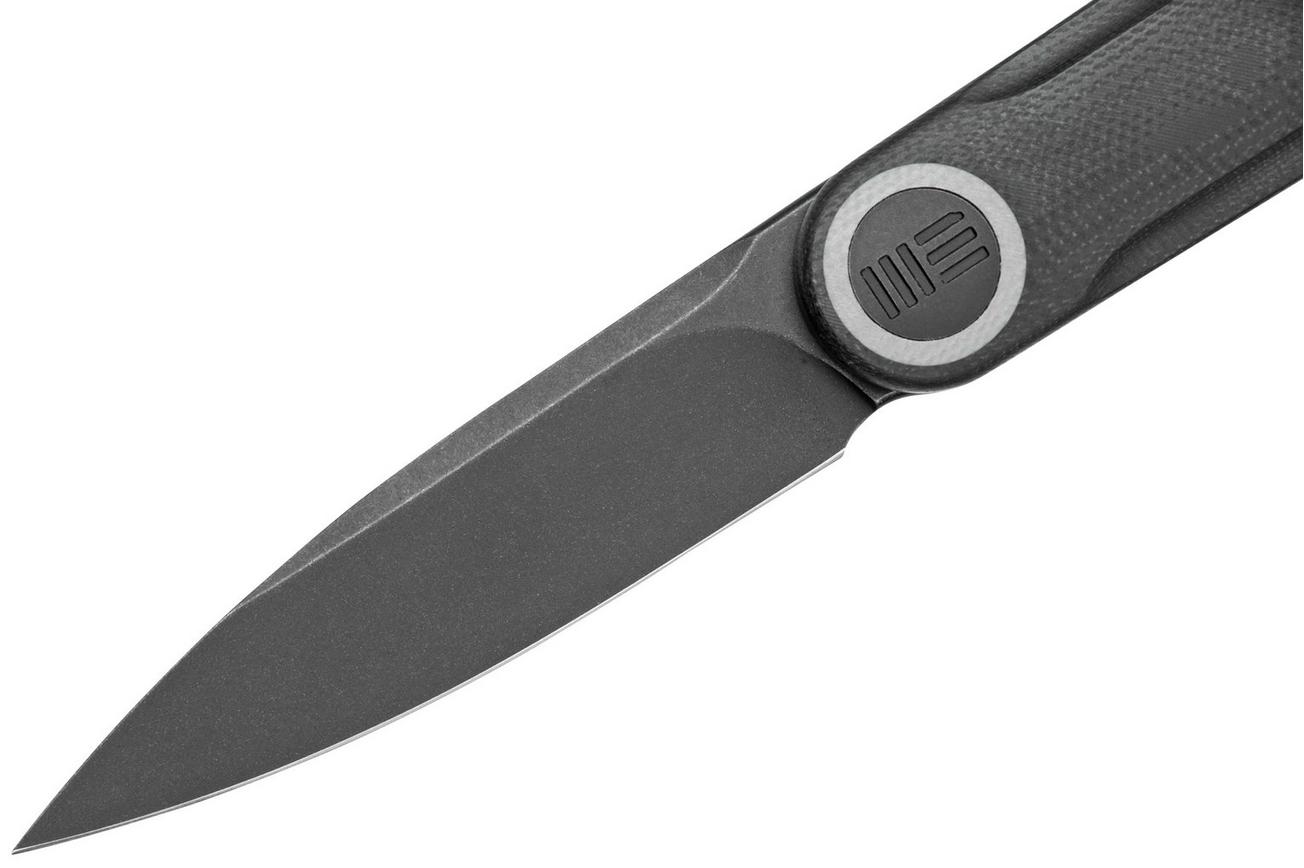 WE Knife Eidolon Drop Point, Integral Black G10 WE19074A-D zakmes, Justin Lundquist design