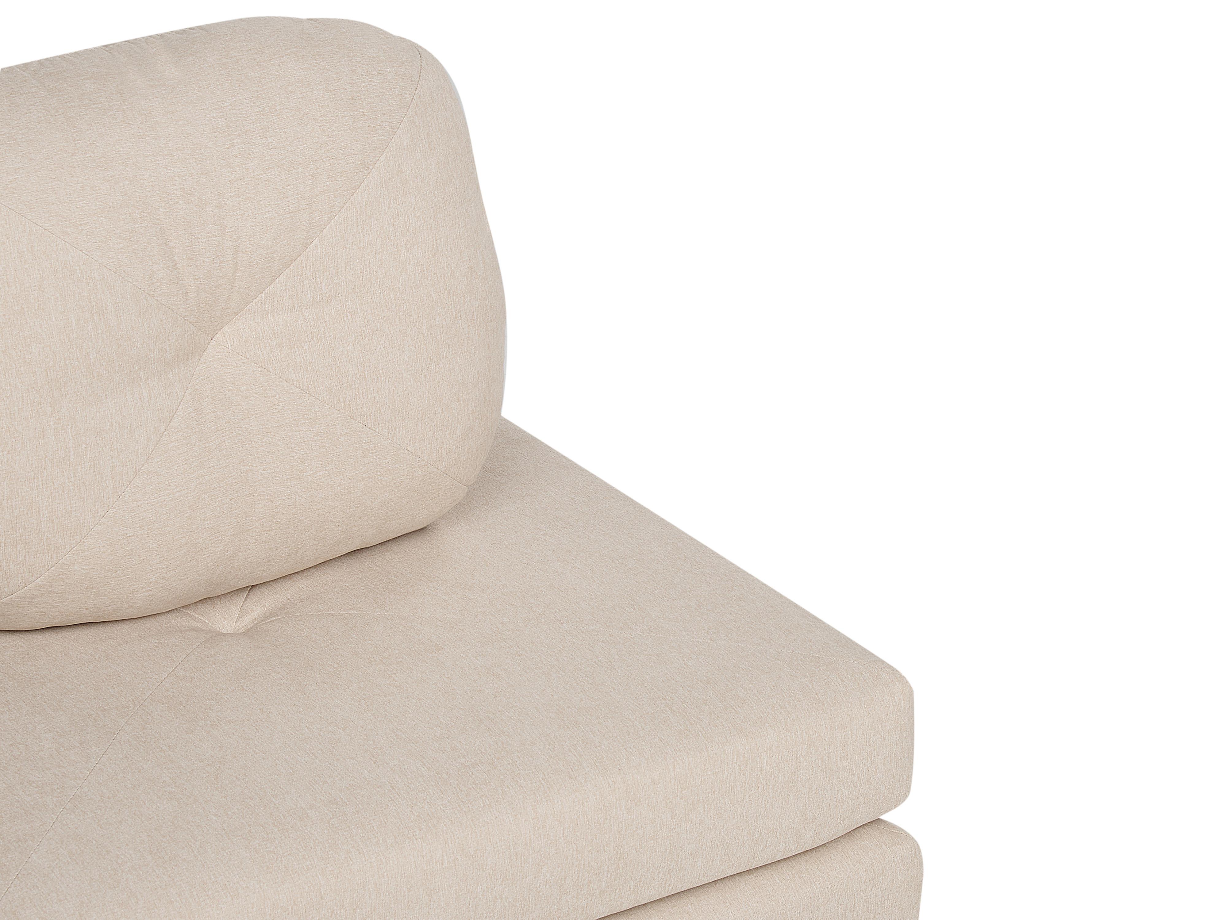 Eenpersoons slaapbank OLDEN Stof Lichtbeige
