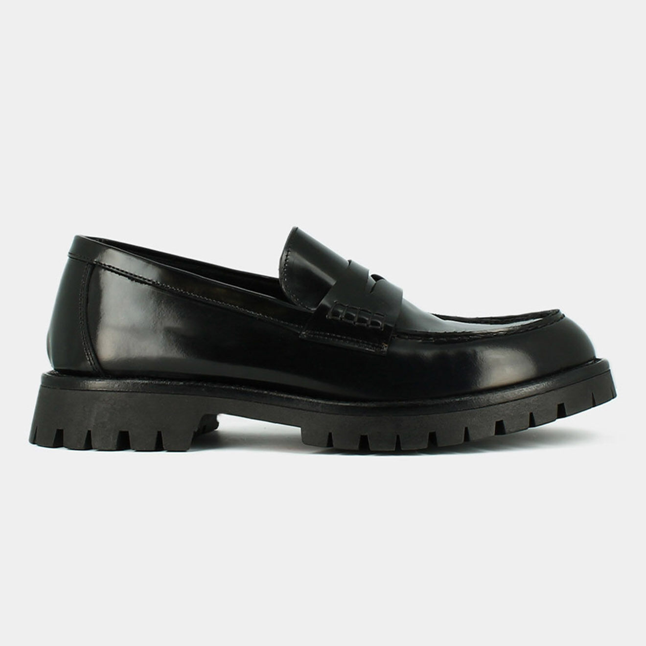 Jonak Mocassins en Cuir Rimano noirs