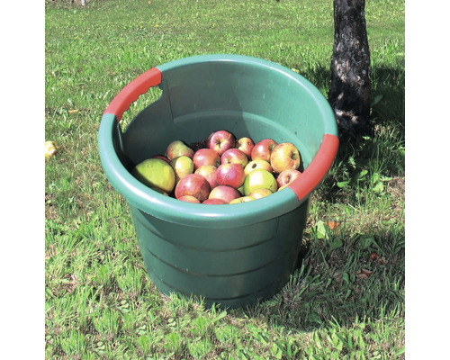 GARANTIA ronde tuinmand, 45 L, kunststof, Ø 49 cm x 38 cm, groen