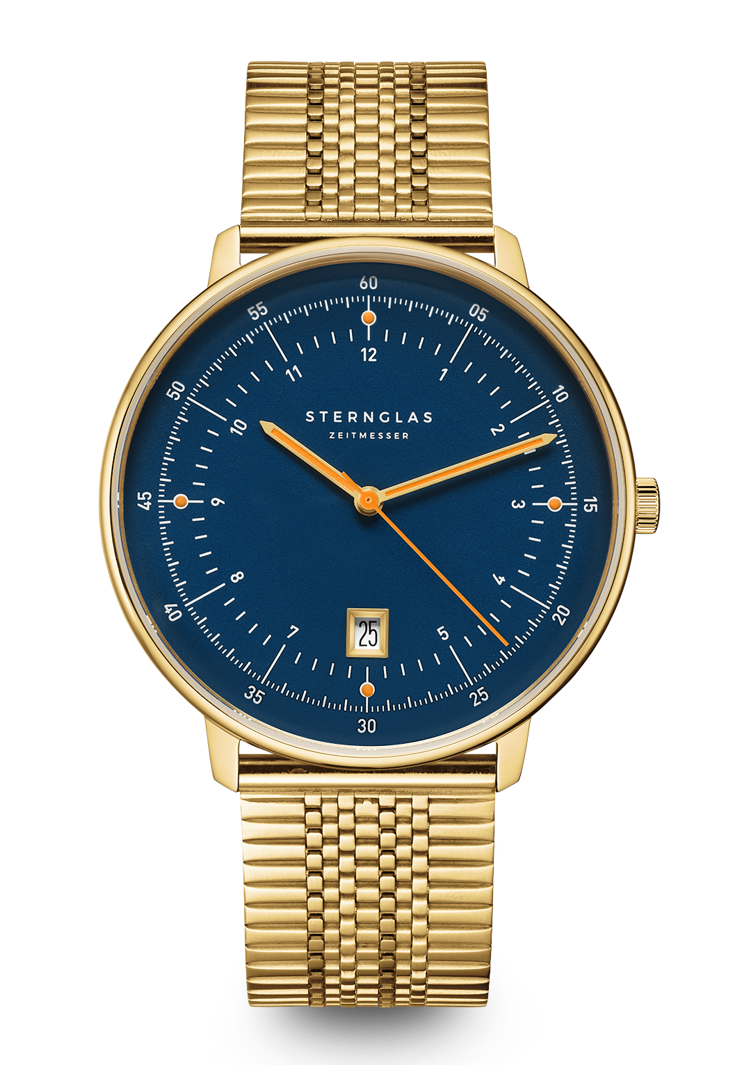 Sternglas Hamburg gold Quarz SuperSlim S01-HH07-ME09
