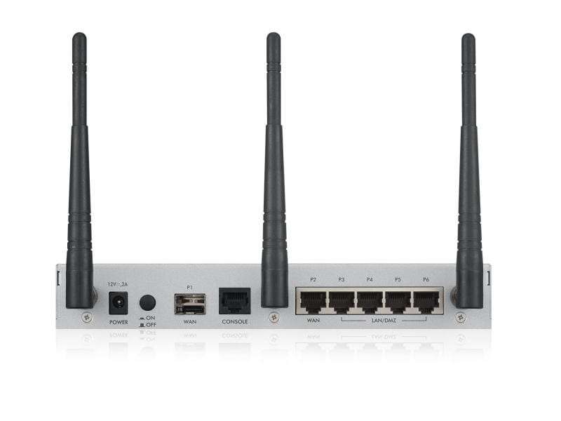 Zyxel Firewall USG20W-VPN Lüfterlose VPN-Firewall für bis zu 5 User mit WLAN Access Point