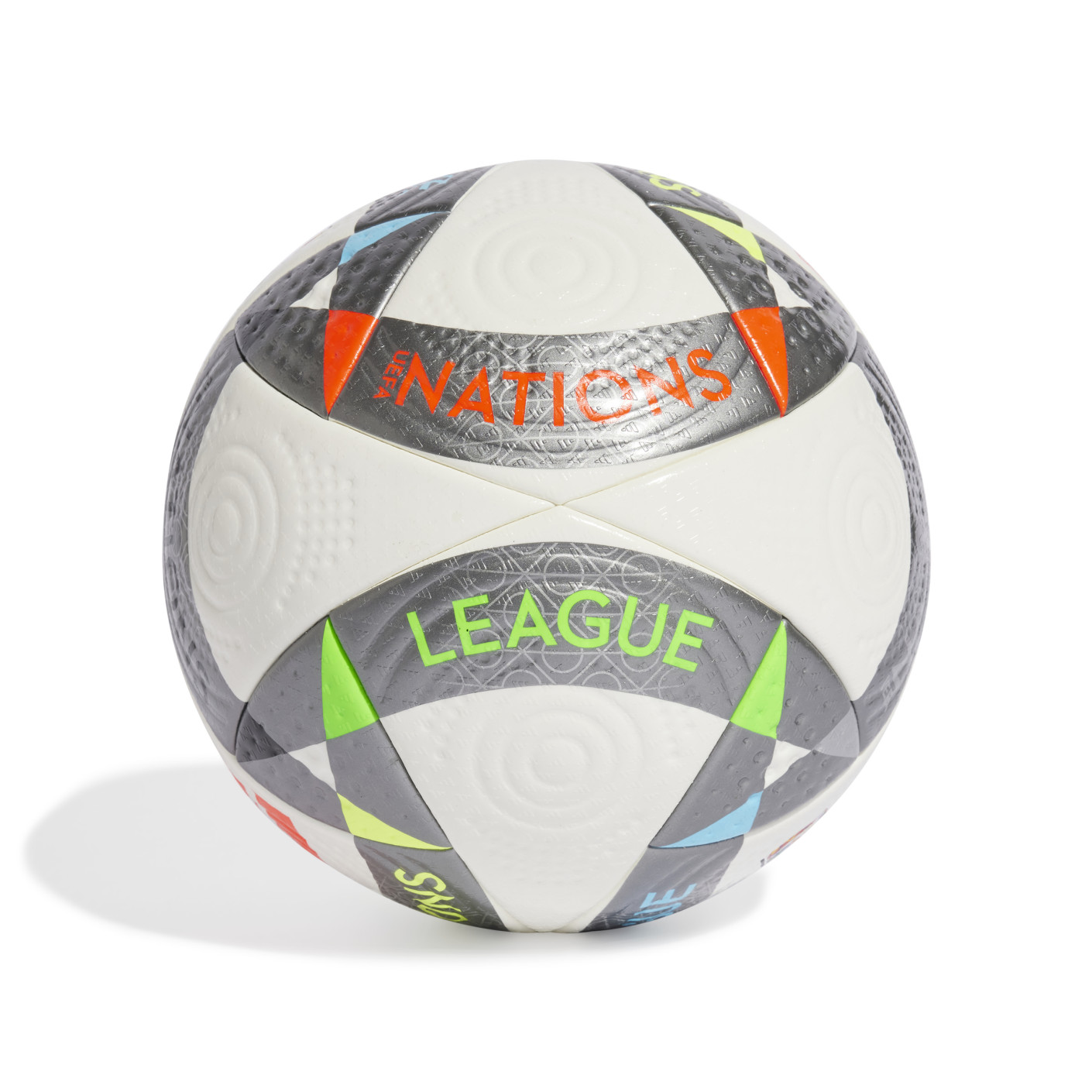 Adidas UEFA Nations League Pro Voetbal Maat 5 Wit Zilver Oranje