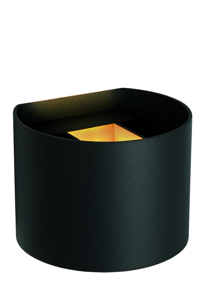 Lucide Axi wandspot rond 3.5W zwart