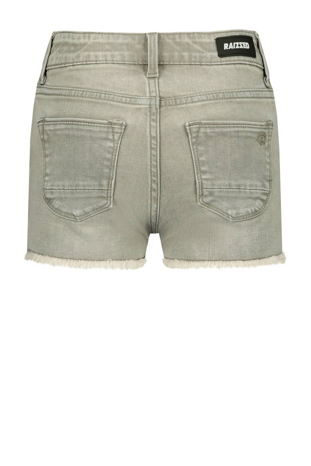 Raizzed denim short Louisiana Crafted light grey stone
