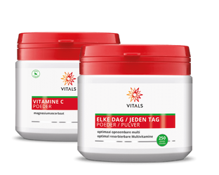 Vitals Elke Dag & Vitamine C Poeder Combi 2ST