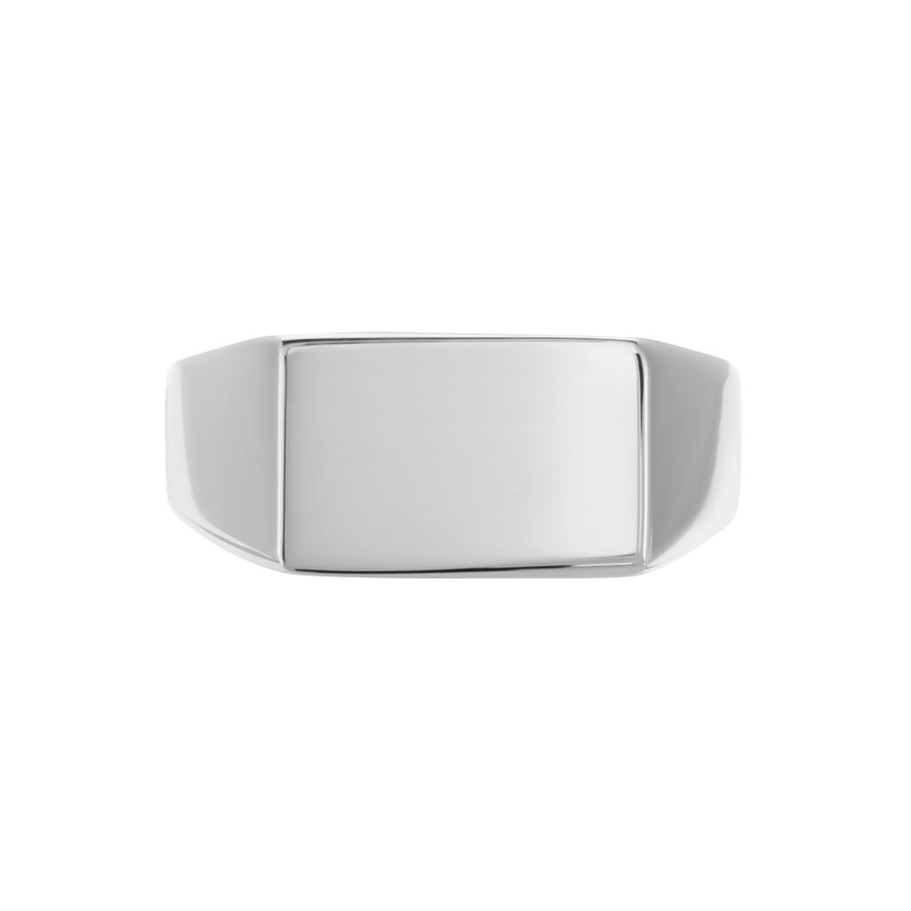 Chevalière Acier Gris Luciano