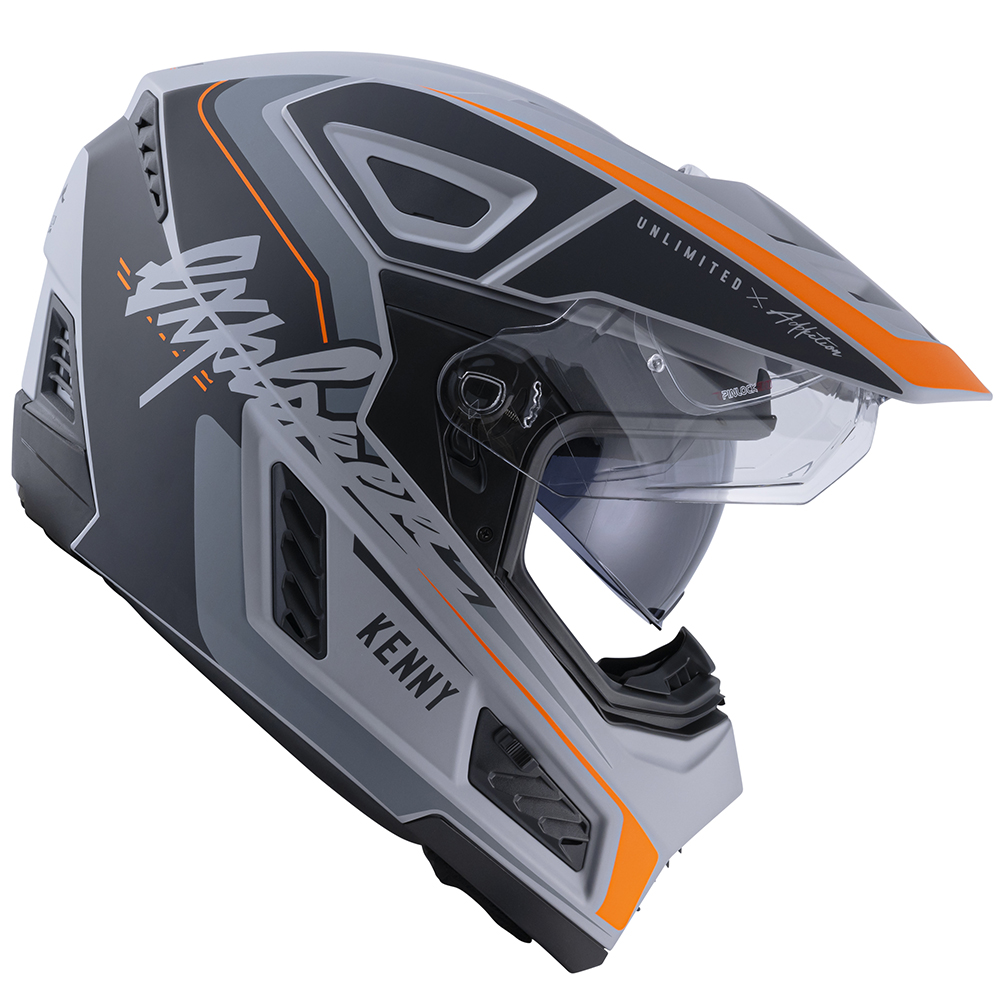 Kenny - Casque Explorer Graphic Gris / Noir / Orange