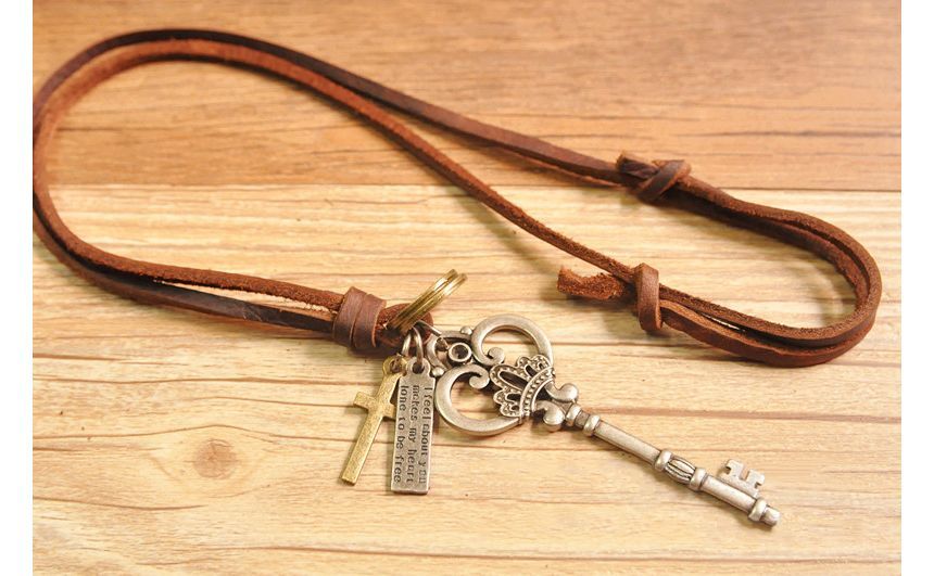 BABLIBU - Echte leren sleutelhanger