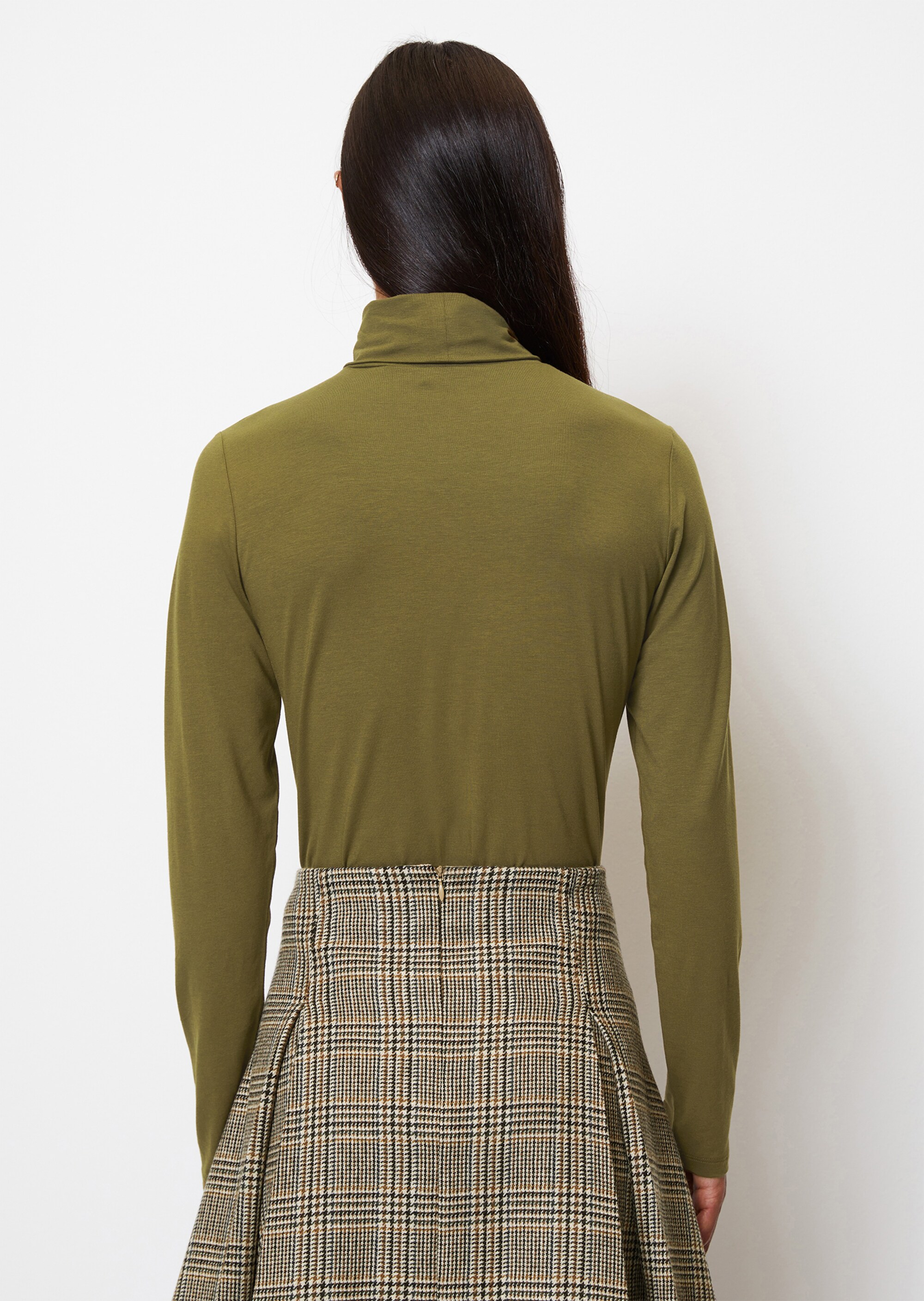 Rollkragen-Longsleeve regularmit TENCEL™ Modal