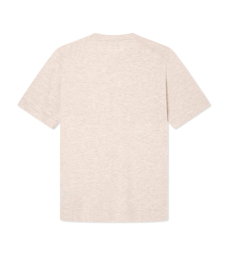 Camiseta de malha bege Hackett