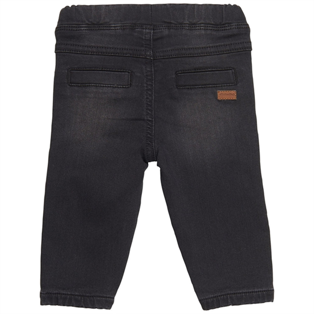 Køb Minymo Grey Black Jeans Stretch Loose Fit NOOS