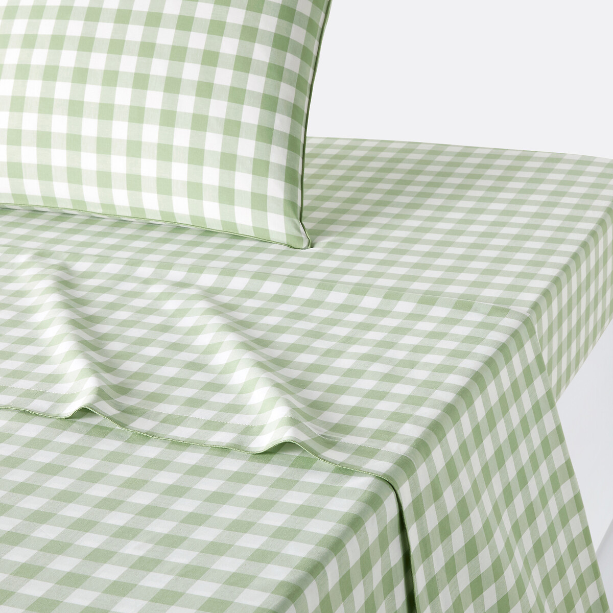 LA REDOUTE INTERIEURS<br>Lençol plano de algodão, Veldi, verde