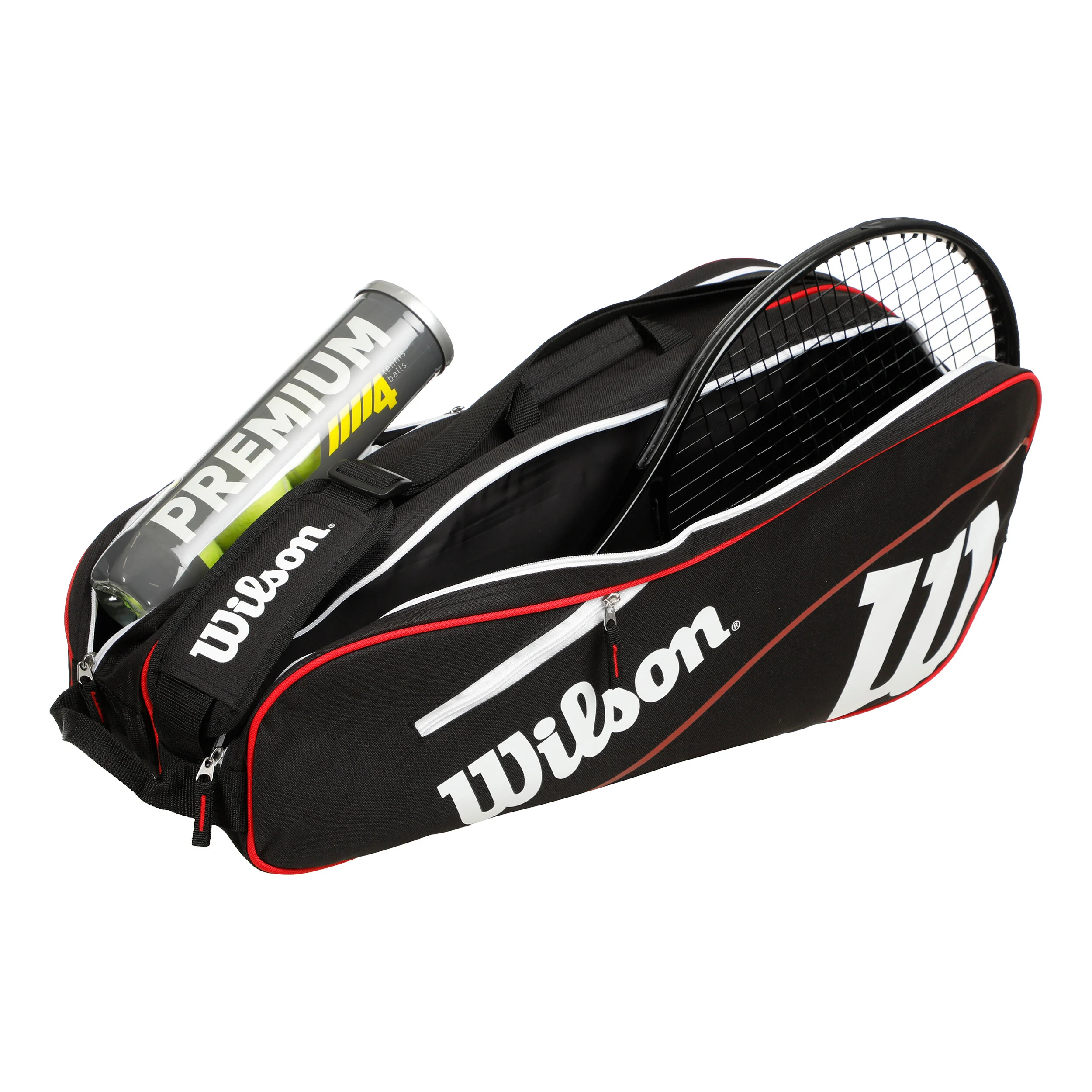 Wilson Advantage III Six Housse De Raquette - Noir , Blanc