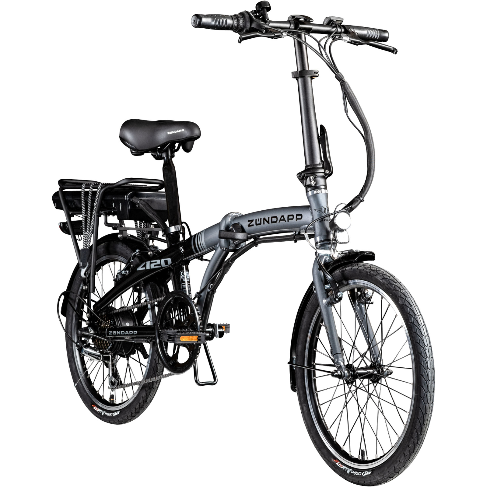 ZÜNDAPP Elektro-Klapprad Z120 - schwarz-grau - 20
