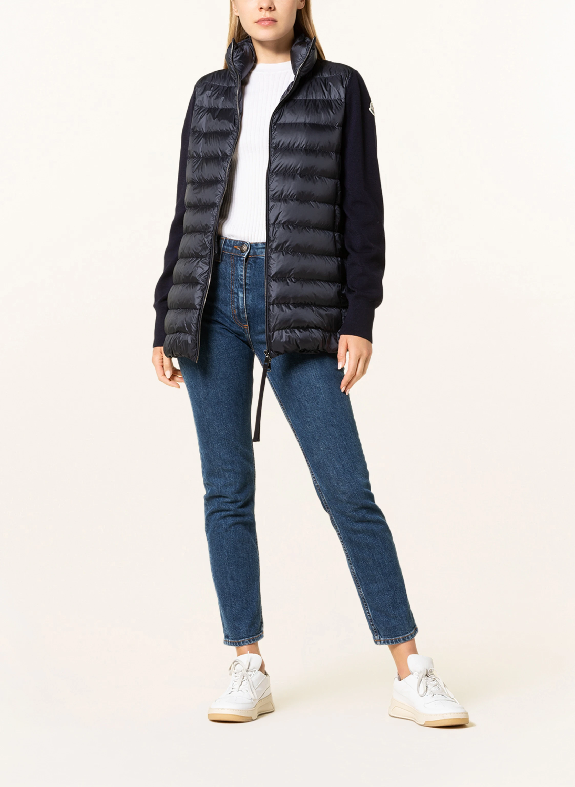 MONCLER Daunenjacke im Materialmix