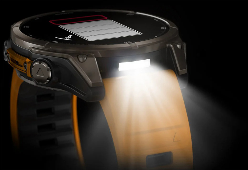 Fenix 8 - AMOLED Sapphire - 47mm Titanium/Orange Spark/Graphite