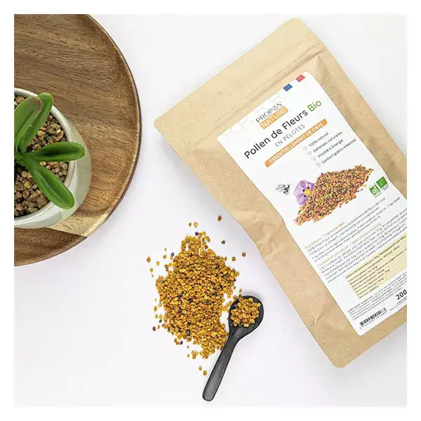 Propos'Nature - Pollen de fleurs Bio - en pelotes - 100% naturel - 200g