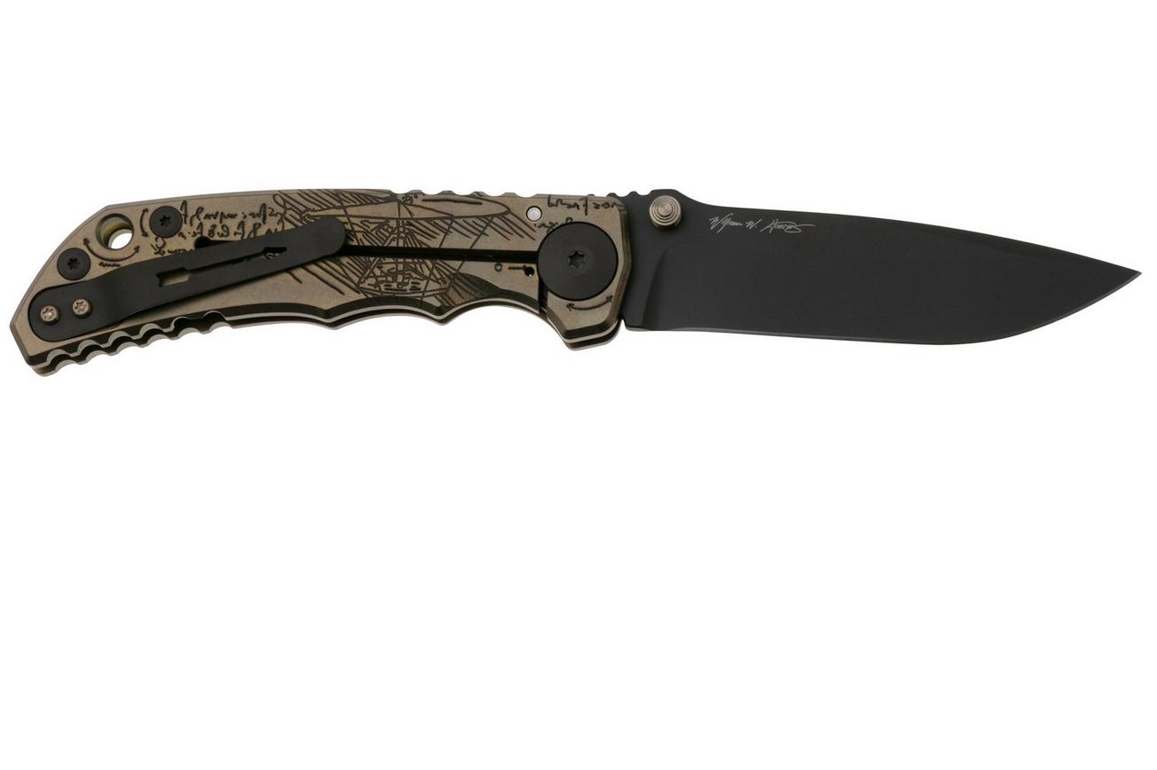 Spartan Blades Harsey Folder SF5DIVINCI Divinci's Vitruvian Man 2023 Special Edition, zakmes, Bill Harsey design