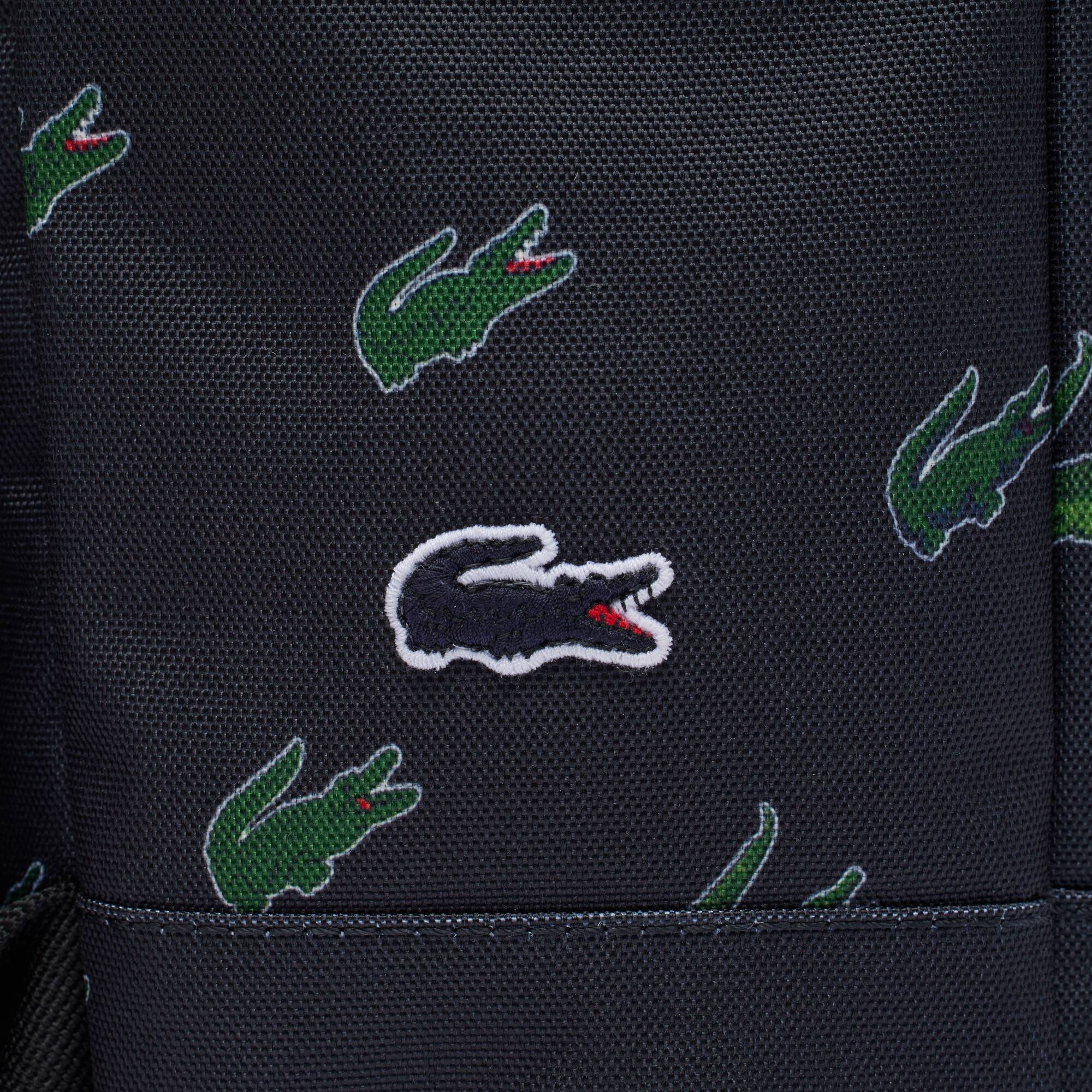 Sac à dos à imprimé crocodile Sacs à dos - Bleu - Lacoste - Unisex