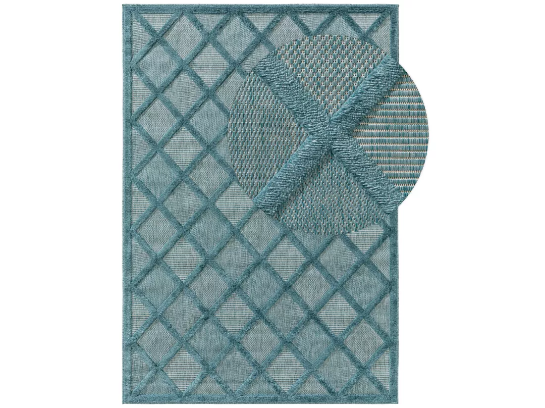 Tapis d'extérieur & intérieur Bonte Turquoise 160x230 cm