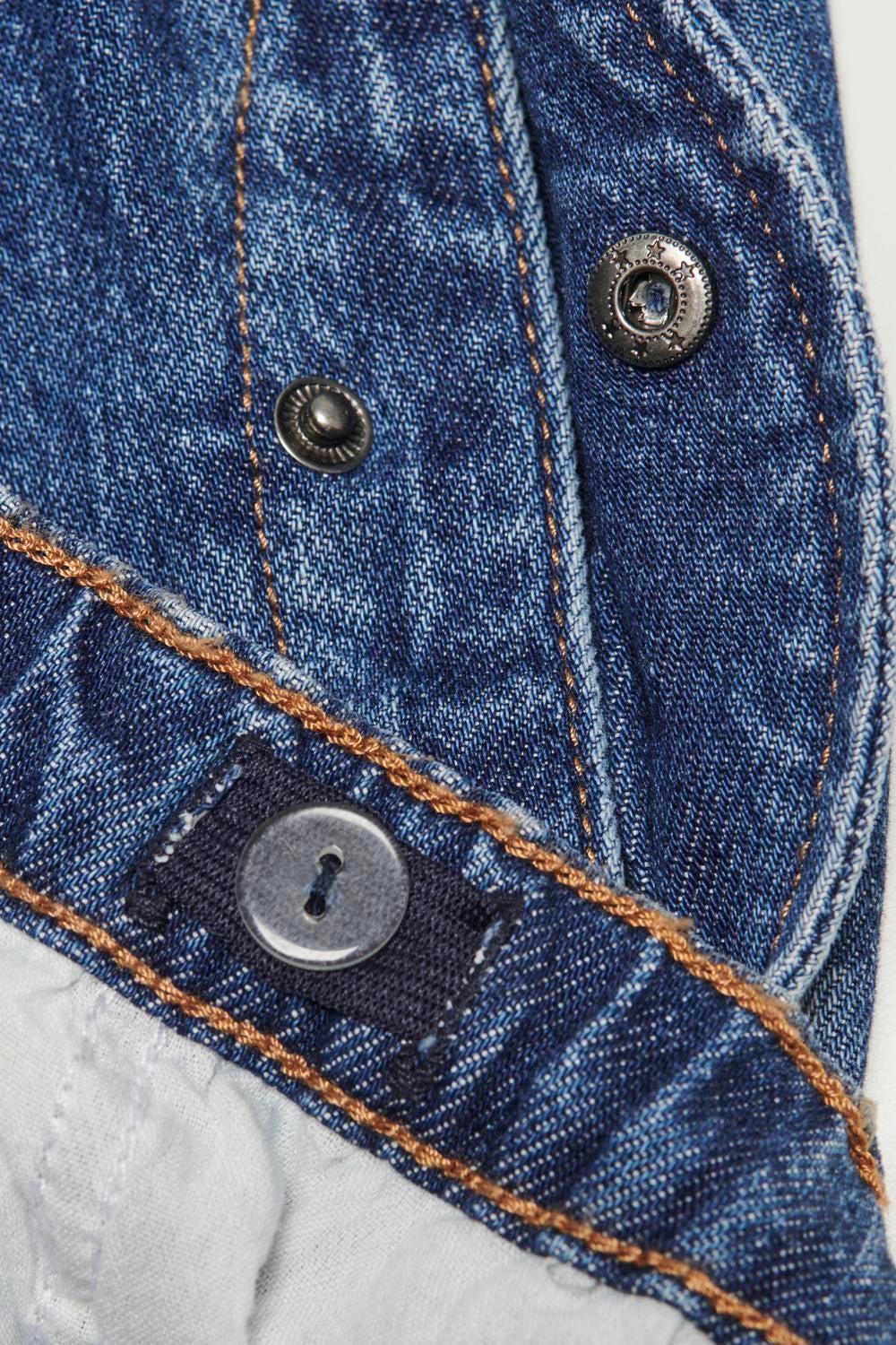 KOGCLARA Baggy Fit Jeans Dark Blue Denim