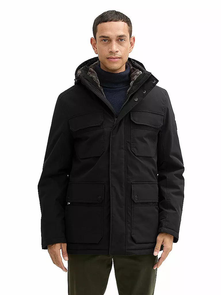 TOM TAILOR Parka schwarz
