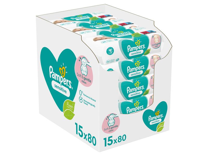 Pampers Feuchttücher Sensitive Giga Pack Für eine sanfte, hautfreundliche Reinigung