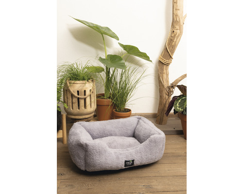 Beeztees Minus One Nox hondenbed, lichtgrijs, 48 x 37 x 18 cm