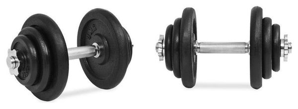 Ensemble d'haltères 18 pièces 40 kg fonte fitness musculation 02_0000741