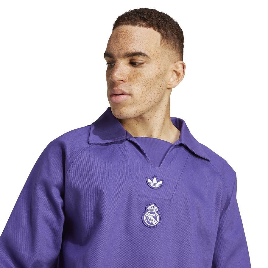 Real Madrid Maillot Drill Top Terrace Icons - Violet