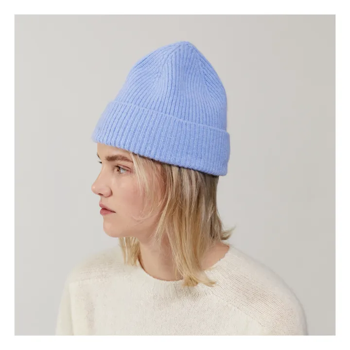 Le Bonnet Amsterdam Bonnet Laine et Angora | Bleu ciel