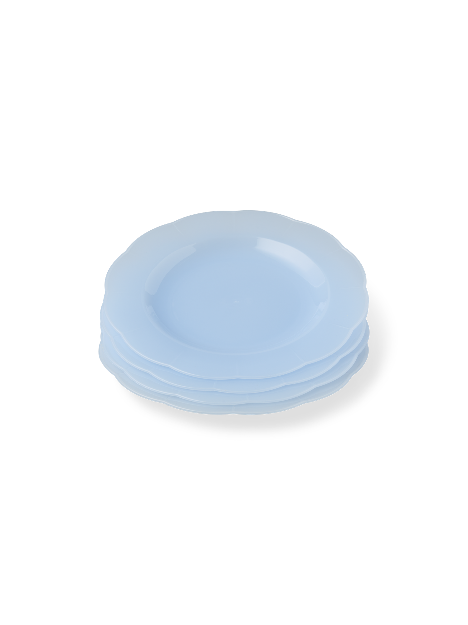 Plasttallerkener til flergangsbrug 4-pak | Ø24 cm. 4 stk. | Misty Blue