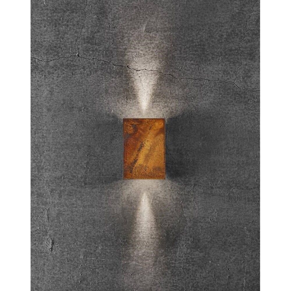 VEGGLAMPE NORDLUX FOLD 10 CORTEN