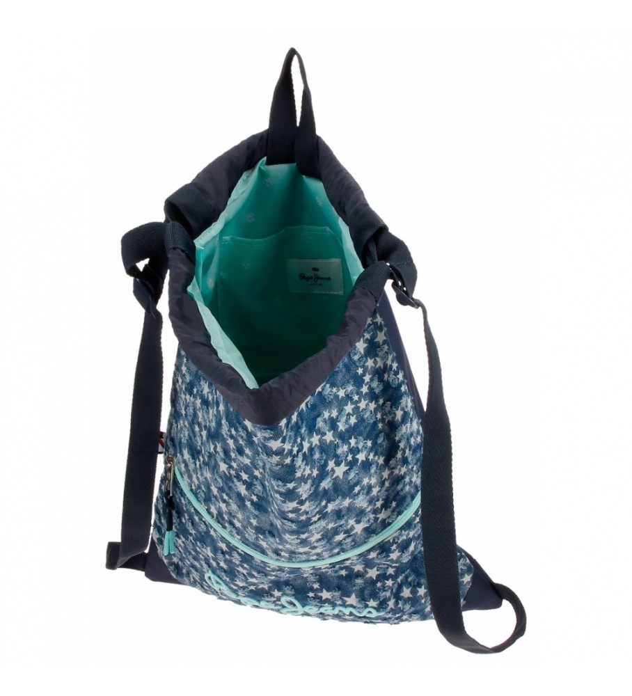 Pepe Jeans Mochila saco Pepe Jeans Denim Star  azul
