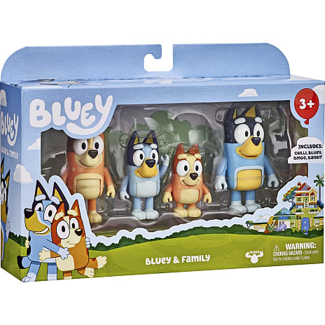 Bluey figurer 4-pak - assorteret