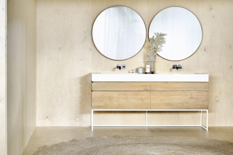 Ethnicraft Clear Layers spiegel 121 naturel eiken