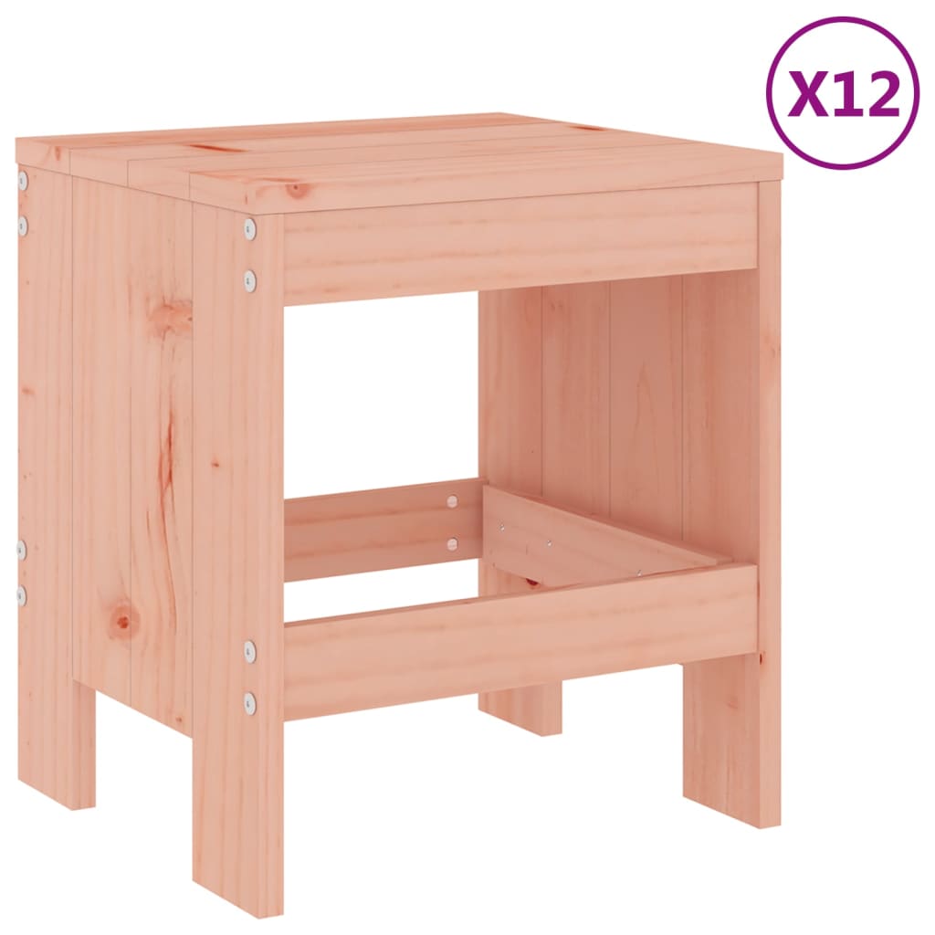 Ensemble à dîner de jardin 13 pcs bois massif de douglas