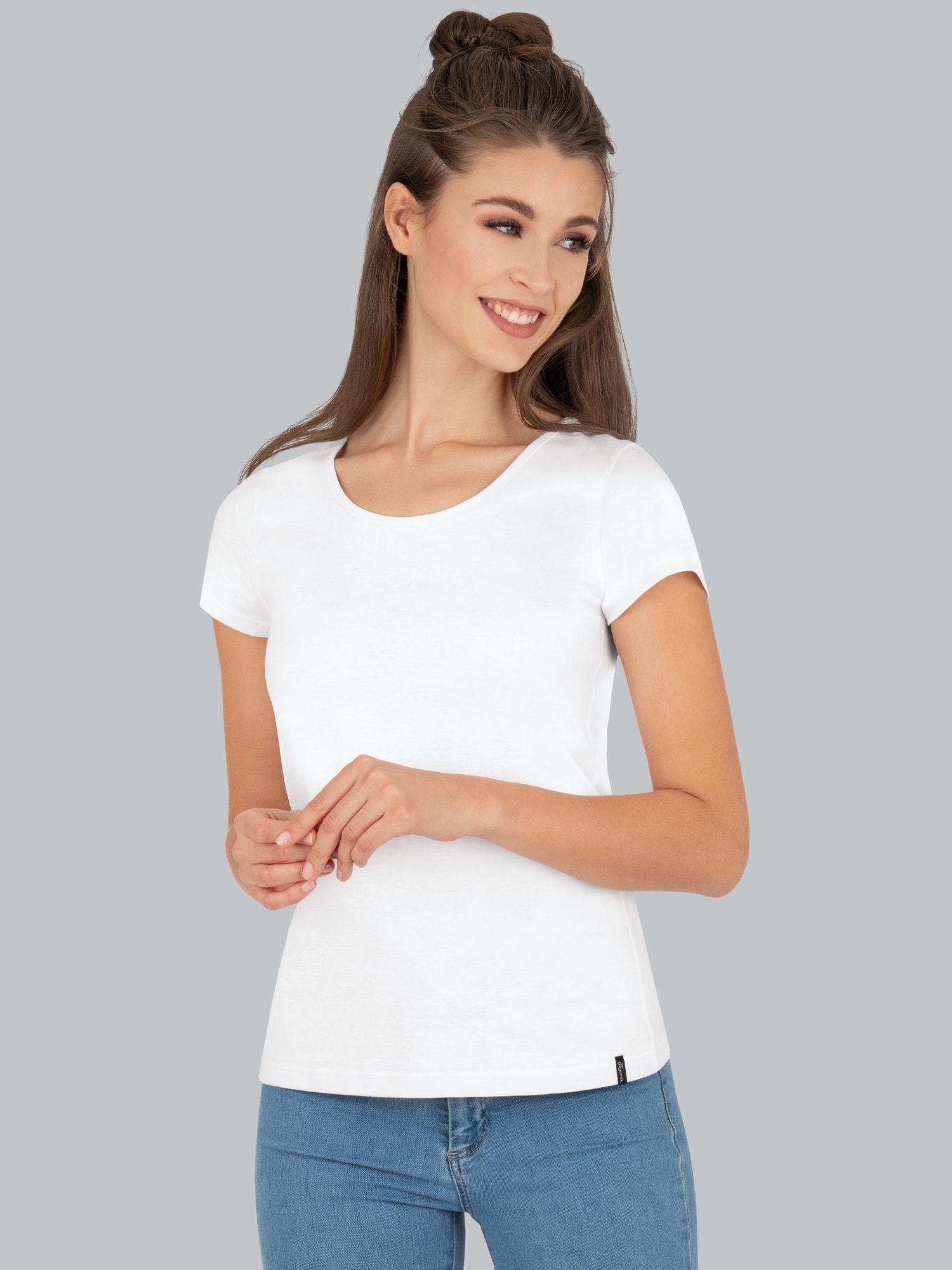 T-Shirt  mit kurzen Ärmeln Weiss