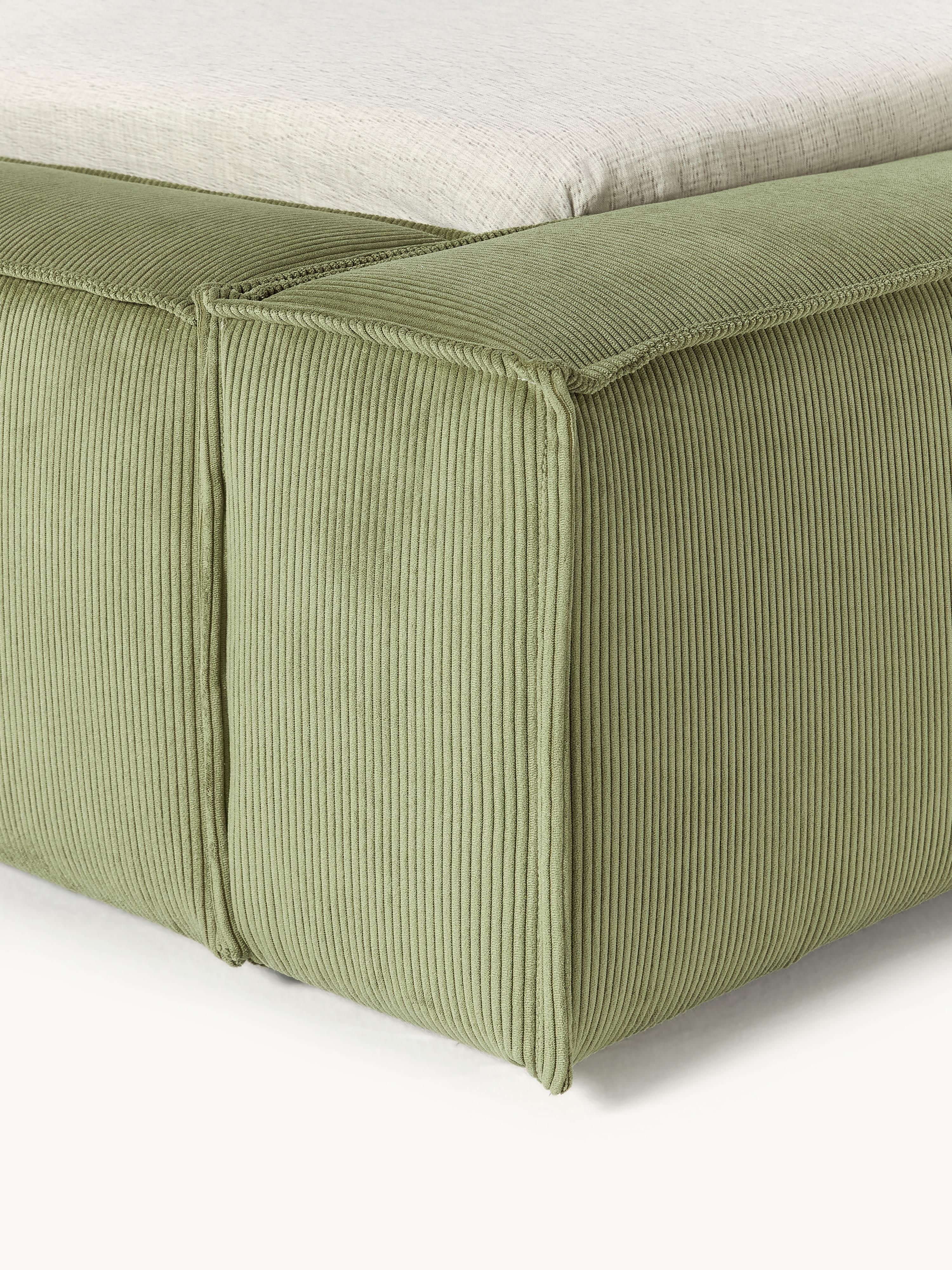 Gestoffeerd bed Lennon van corduroy