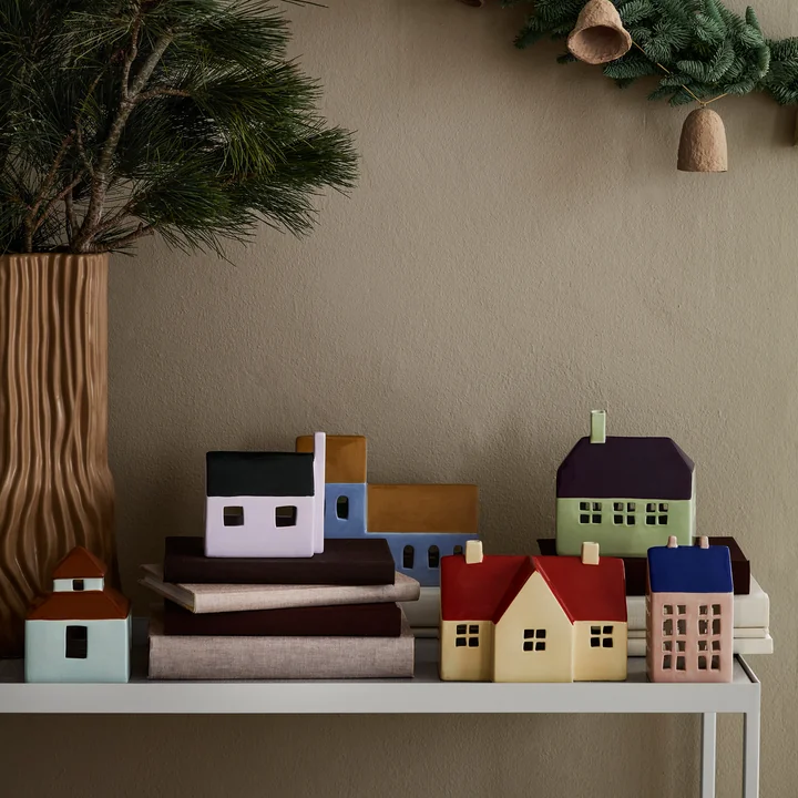 Broste Copenhagen - Christmas Pulp Glocken-Girlande, mehrfarbig