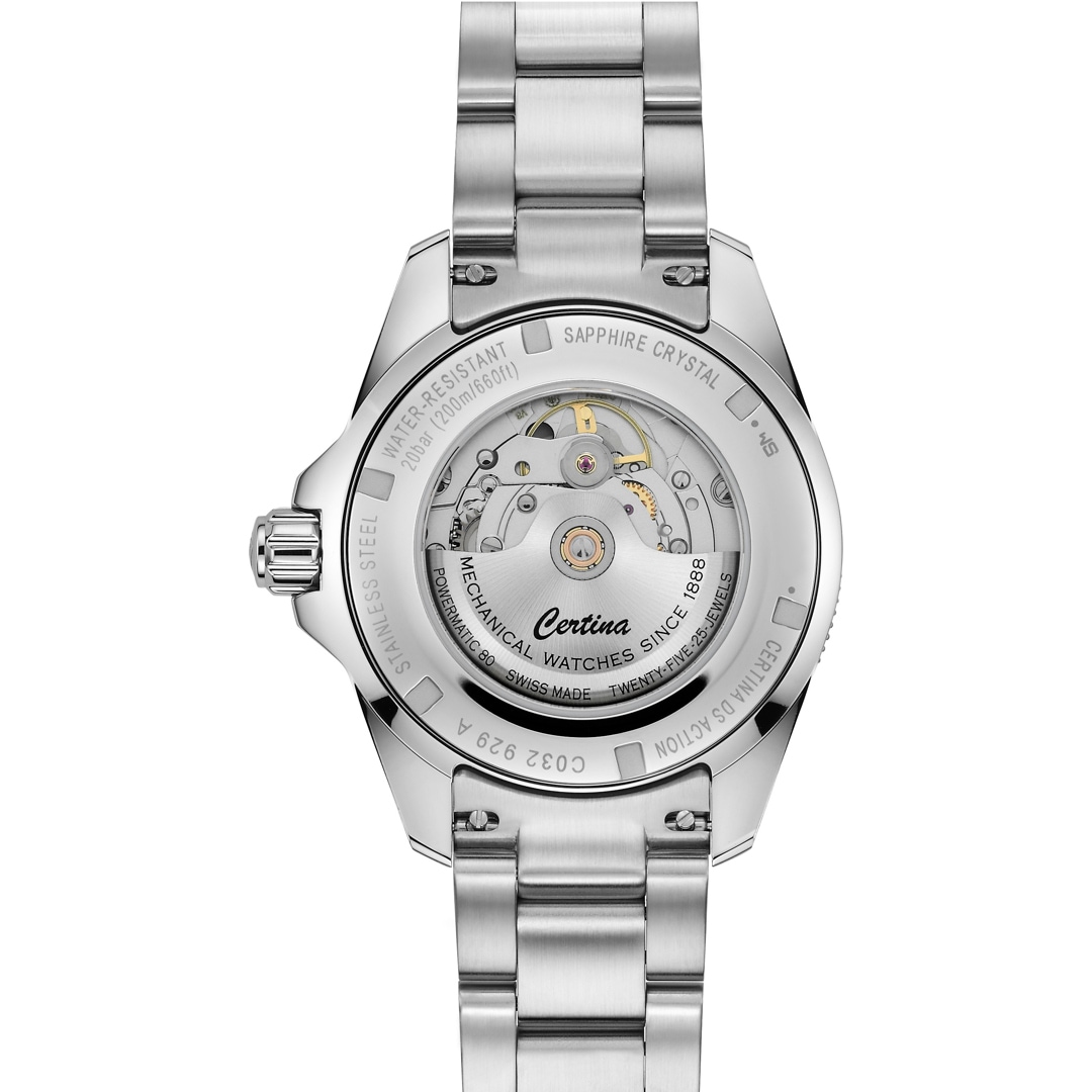 Certina DS Action GMT Powermatic 80 Schwarz / Grün