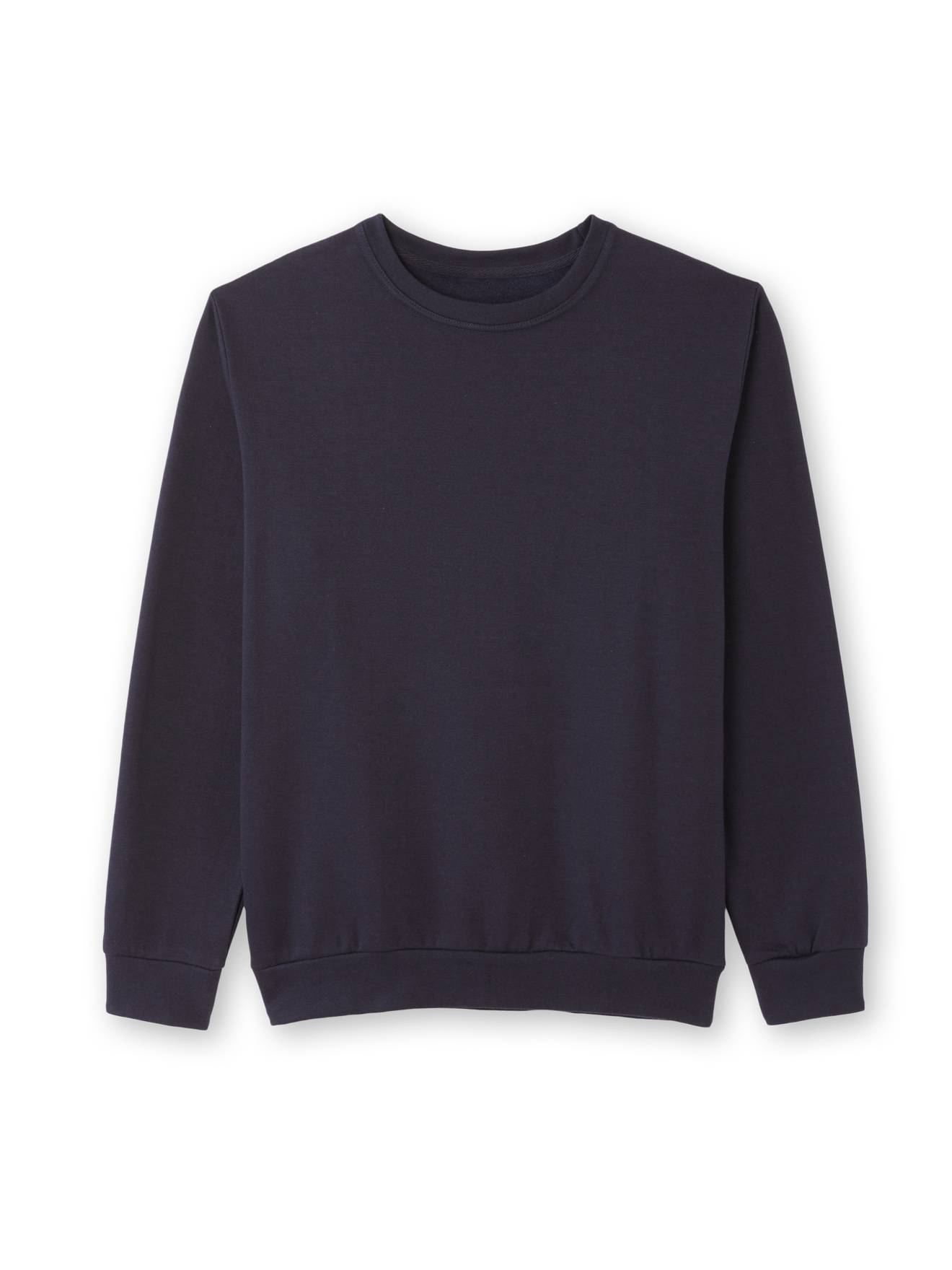 Sweat-shirt molleton encolure ronde