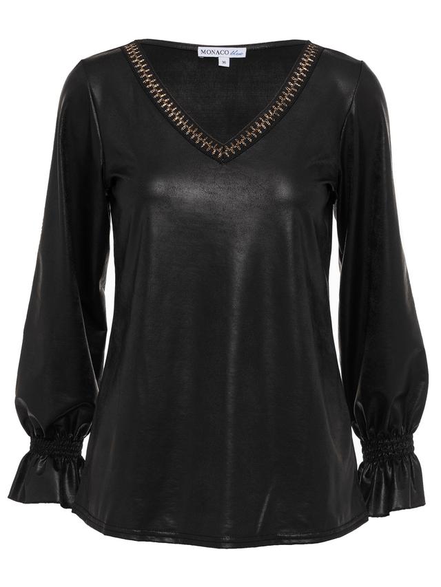 Blusenshirt mit Schmuckbändchen