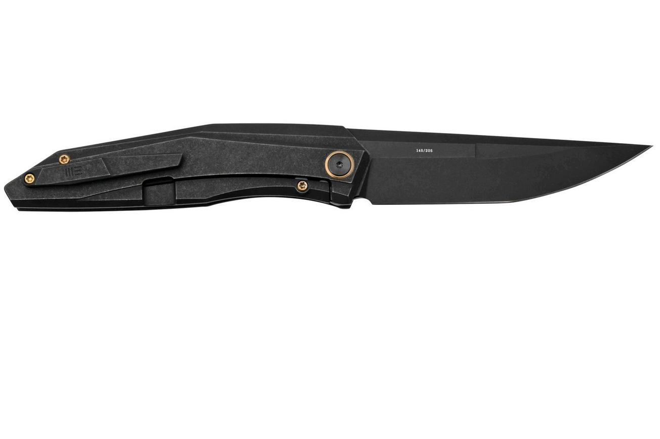 WE Knife Cybernetic WE22033-1 Black Titanium Handle, Black Stonewashed Limited Edition, zakmes